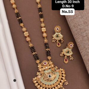Regal Rajwadi Aura Mangalsutra Set | Antique Gold Finish | Bridal Elegance ππΏπ